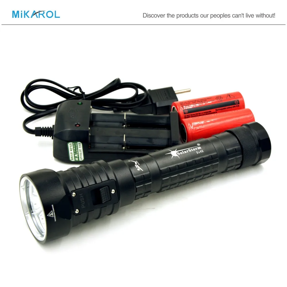 Hunting Fishing LED Waterproof Diving Torch Underwater 100M