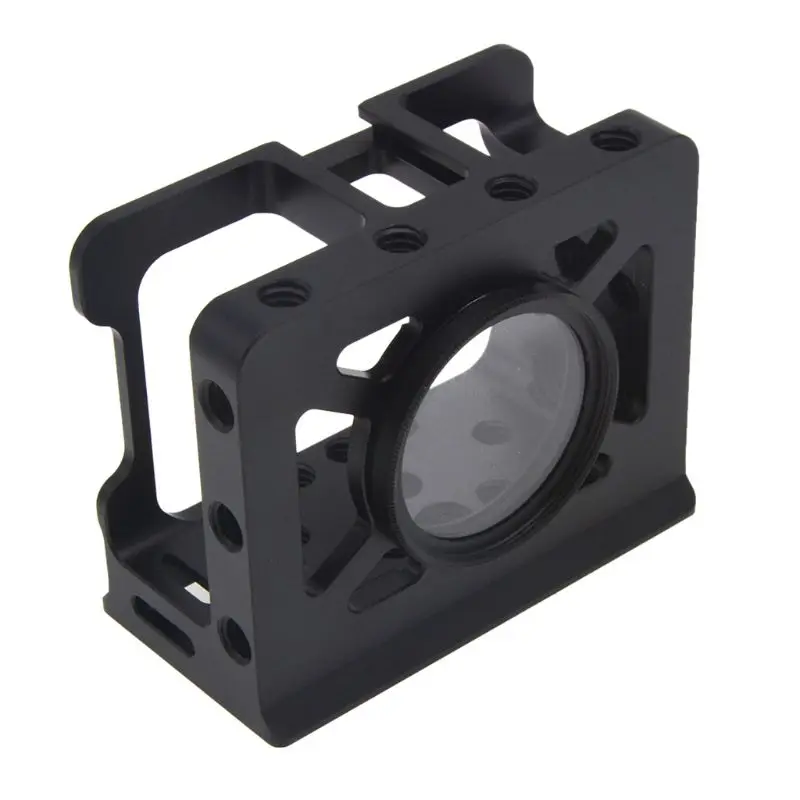 

Black Aluminum Alloy Camera Cage with Build-in Tripod Quick Release Plate for Arca Swiss Locating Points for Sony RX0 2106 Acces
