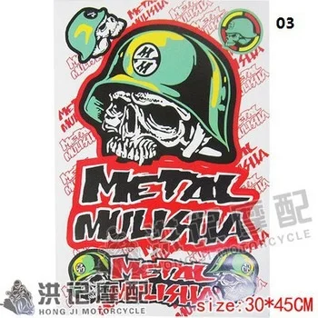 

Free shipping for METAL MULISHA the whole motorcycle personality decorative popular sticker decals high quality