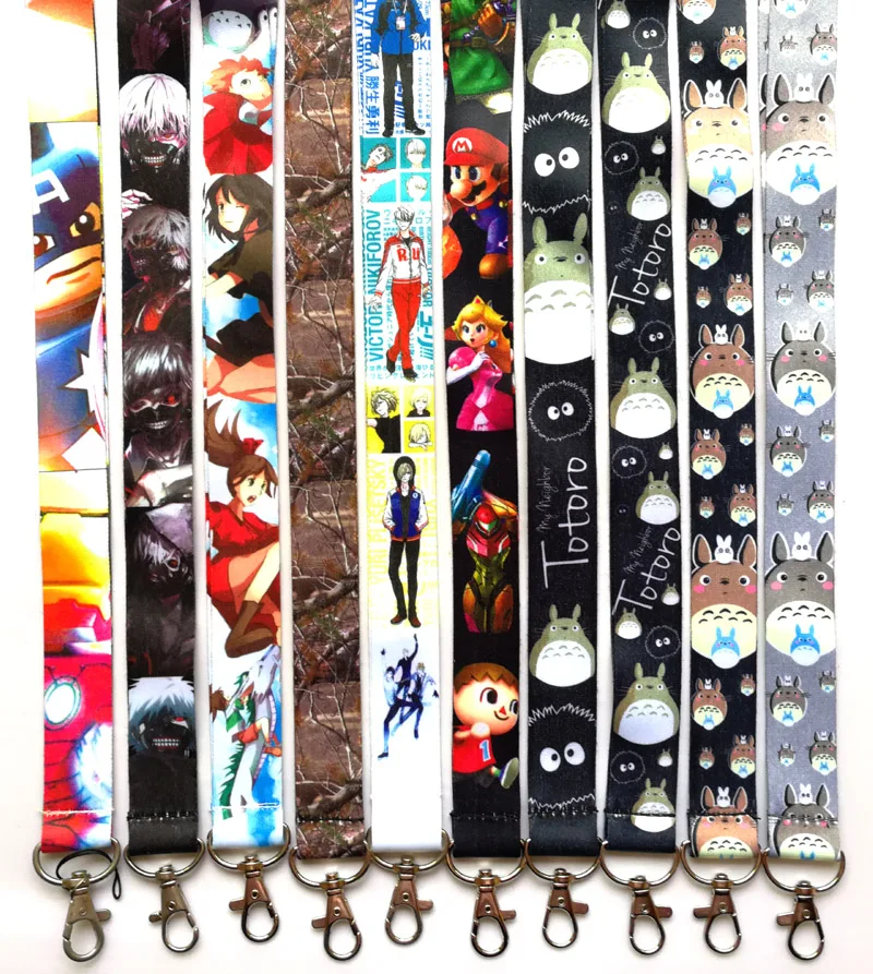 

high quality My Neighbor Totoro Key chains long Lanyard ID Badge Holders Phone Neck Straps Party Gifts free shipping #187