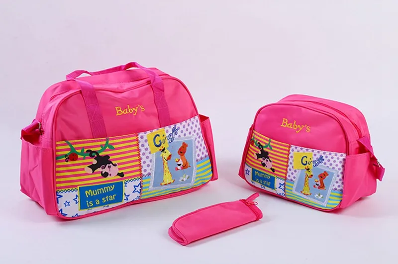 MOTOHOOD 4pcs Baby Diaper Bag Sets For Mom Cute Animal Baby Stroller Bag Organizer Fashion Maternity Bags Handbags For Moms (5)