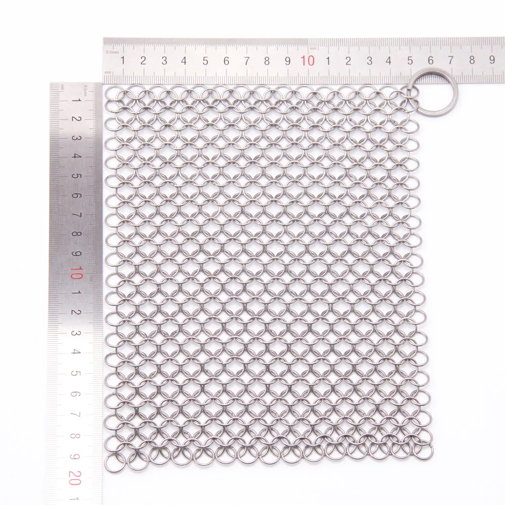 

My House 8*6" Finger Iron Cleaner Stainless Steel Chainmail Scrubberdrop shipping 8Hot8536