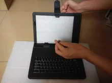 10.1 inch micro USB keyboard cases cover for tablet pc accessories with English and Russian letter keyboard