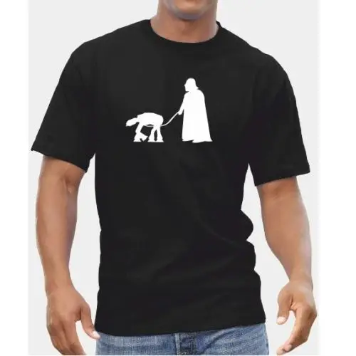 

Star Wars Droid Dog TShirt - AT-AT Darth Vader Pet Banksy Inspired Gift Idea Free shipping