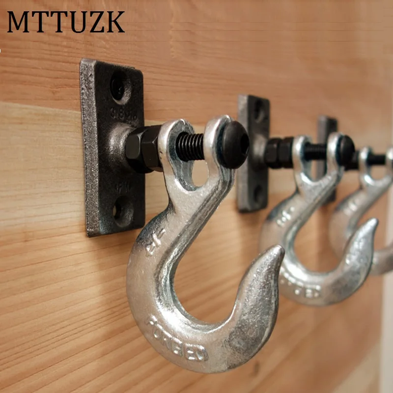 MTTUZK промышленный ветрозащитный чугунный крючок Винтажный стиль для пальто
