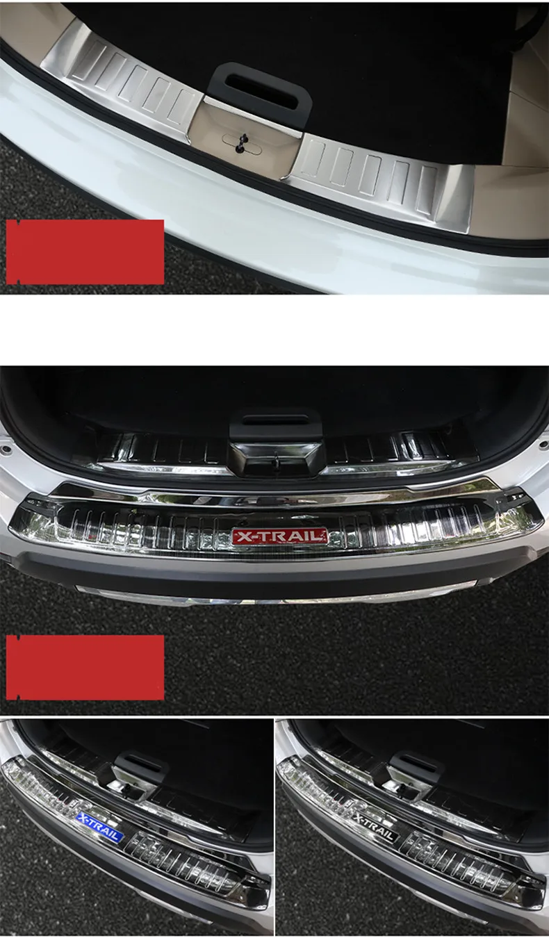 Для Nissan X-trail X trail T32- задняя защита багажника Декоративная полоса задняя дверь украшение яркая полоса автомобильные аксессуары