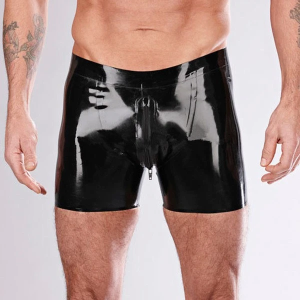 100% Nature Latex Handmade Sexy Rubber Underwear Pant Men's Latex