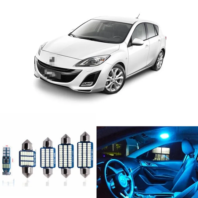 Us 8 09 10 Off 9pcs Led Light Bulbs Interior Package Kit For 2010 2011 2012 Mazda 3 Sedan Or Hatchback Map Dome License Plate Lamp White In Signal