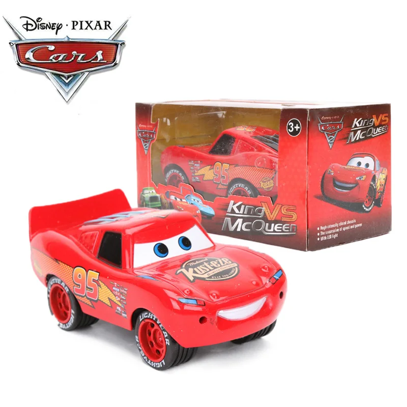 11,5 см disney Pixar Cars 3 игрушки молния McQueen ПВХ фигурка король против Mcqueen Rusteze Racing литье под давлением металлическая машина режим