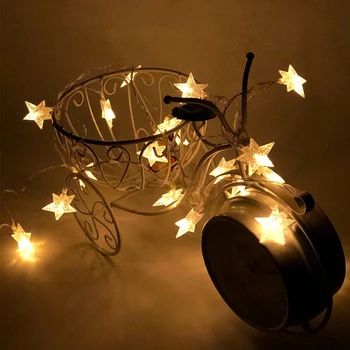 

1.2m 8 LED Star String Lights AA Battery Powered LED Starry Fairy Lights For Christmas Wedding Party Led Lights Decoration