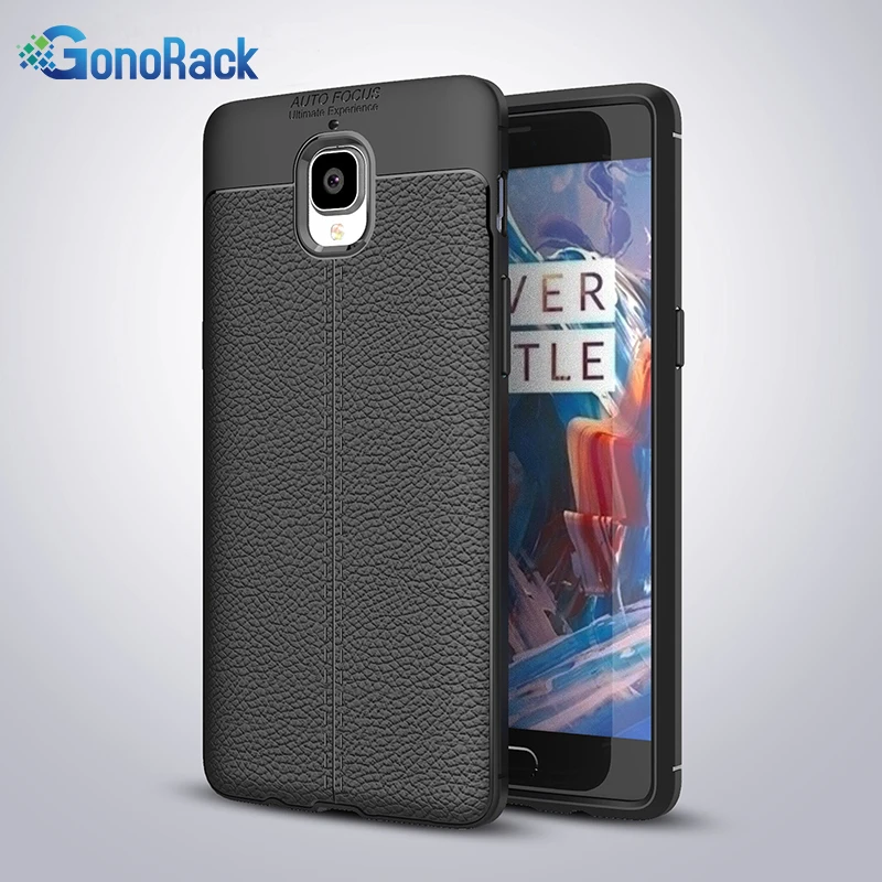 

GonoRack One Plus 3 Luxury Soft TPU Silicone Leather Back Cover for OnePlus 3T 3 One Plus 3T Phone Case For OnePlus 3 3T Case