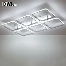 BWART Square surface mounted modern led ceiling lights for living room Bedroom ceiling lamp fixture indoor home decorative