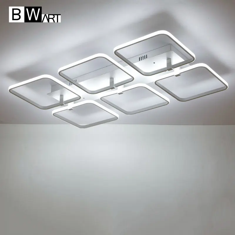 

BWART Square surface mounted modern led ceiling lights for living room Bedroom ceiling lamp fixture indoor home decorative