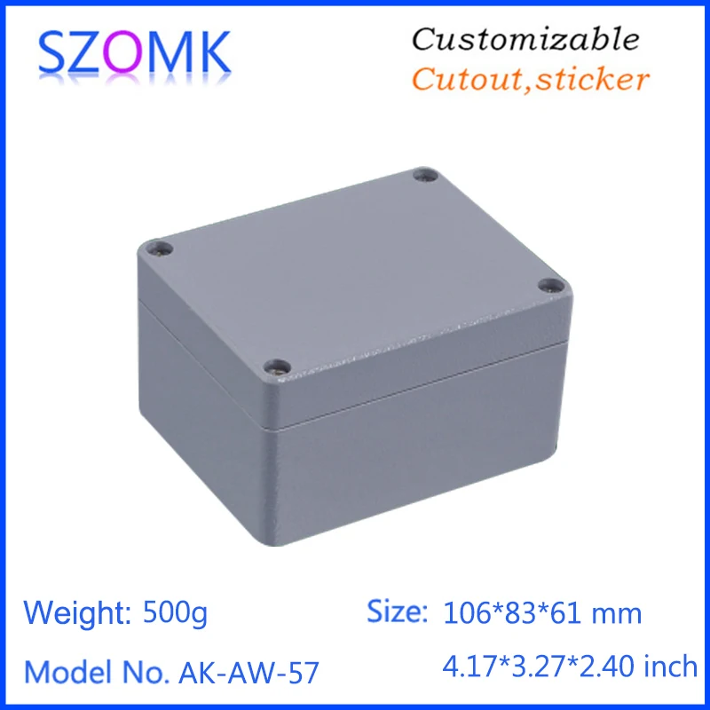 szomk IP66 die cast aluminum waterproof enclosure for electronics aluminum case waterproof equipment junction box  (6)
