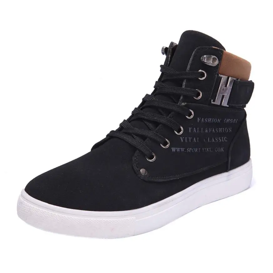 

Man's footwear Fashion Mens Oxfords Casual High Top Shoes Sneakers Men's Drop Shipping Vulcanize Shoes sapato masculino A8