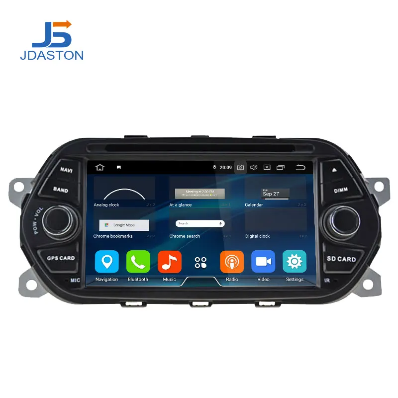 Excellent JDASTON Android 9.0 Car DVD Player For Fiat Tipo Egea 2015 2016 2017 Multimedia GPS Navigation 1 Din Car Radio Stereo 4G+32G CD 1