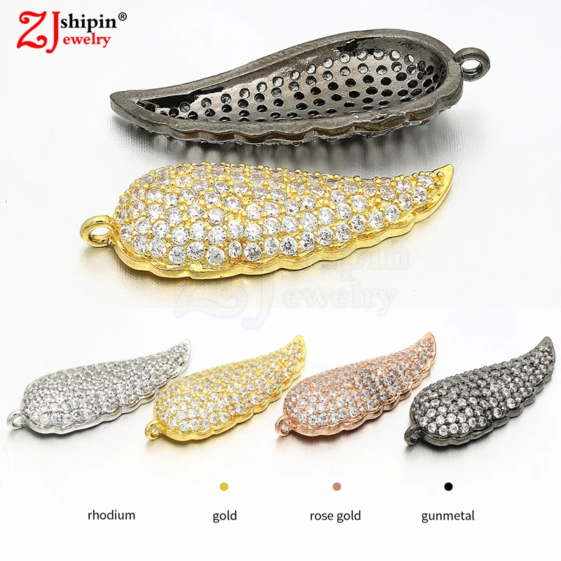 

2018 NEW Angel Wings Micro Zircon CZ Accessories Accessories Bracelets Necklaces Pendants Earrings Jewelry Making