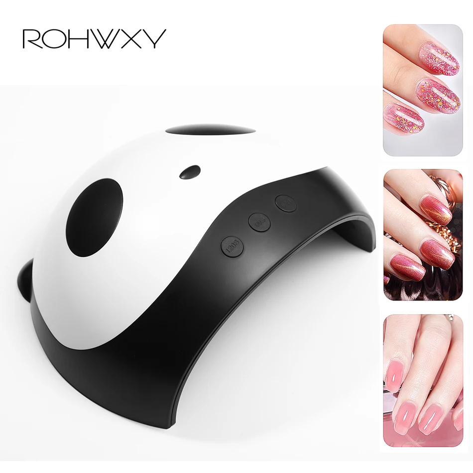 

ROHWXY 36W Nail Dryer Dual Hands Nail Lamp For Curing UV Gel Nail Polish UV LED Lamp LCD Display With Sensor Timer
