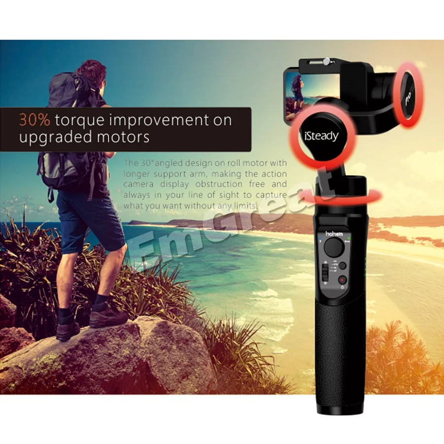 Billige Hohem iSteady Pro 2 Pro Splash Proof 3 Achse Handheld Gimble für DJI Osmo Action Gopro Hero 7  6 5 4 3 SJCAM YI Action Kameras