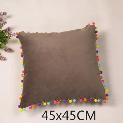 DUNXDECO наволочка для подушки, декоративная наволочка, чехол для подушки в скандинавском стиле, красочные милые шарики, Мягкая Наволочка для детской комнаты - Цвет: D