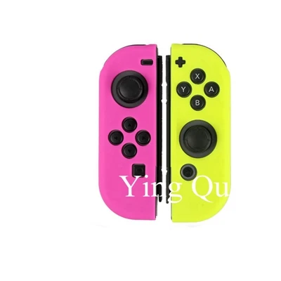 Силиконовый резиновый чехол-накладка для kingd Switch Joy Con контроллер для kingdoswitch NX NS Joycon Grip - Цвет: F