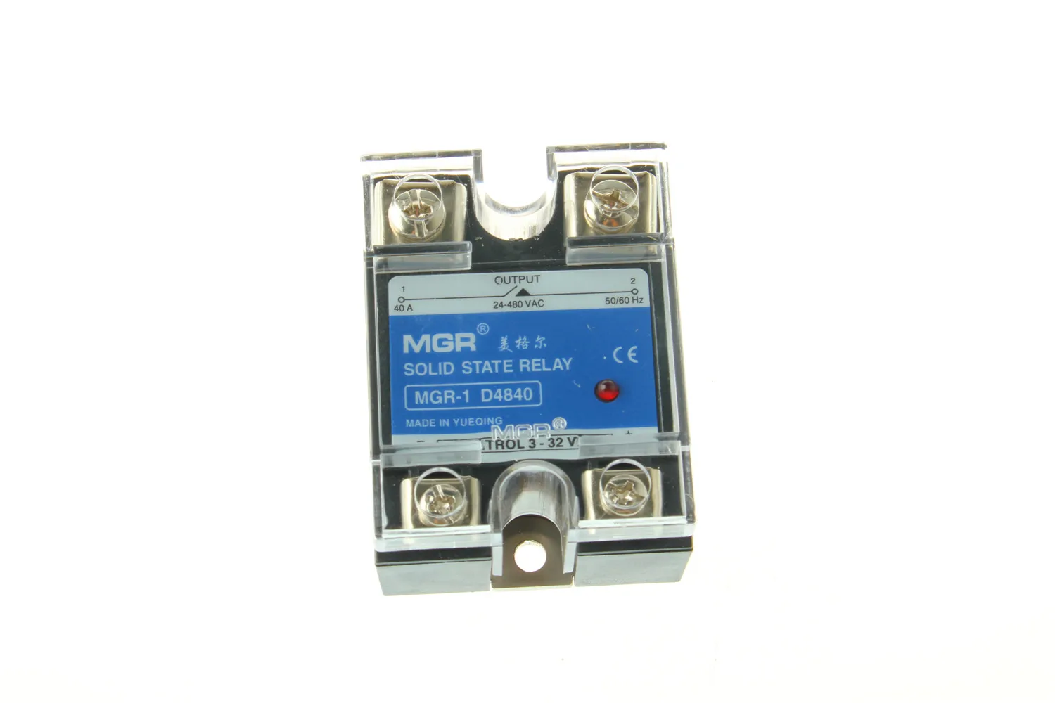Solid State Relay MGR-1 D4840 Input 3-32V//DC Load 24-480V //AC /& Heat Sink New