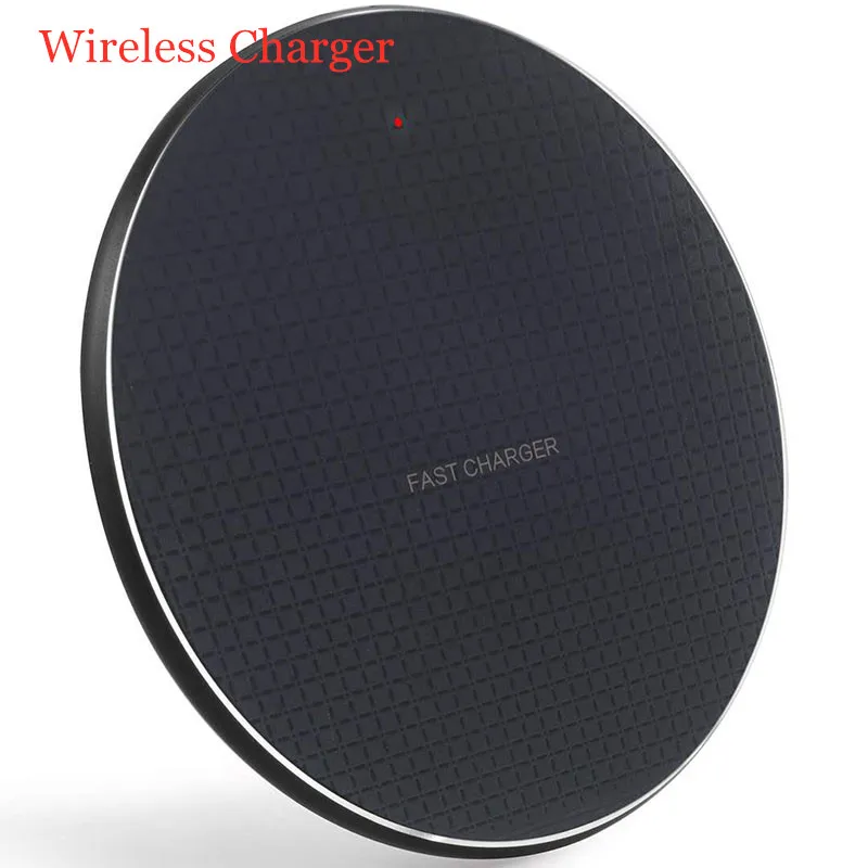 

7.5W/10W Wireless Fast/Quick Charging Desktop QI Aluminum Charger Pad For Iphone X XS MAX Samsung Galaxy S9 S10 Plus S10E MI 9