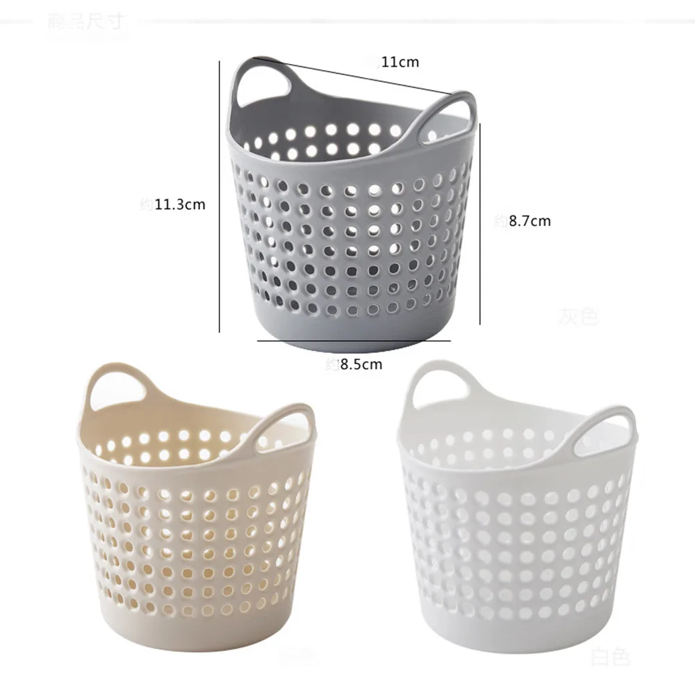 

Simple Hollow Portable Durable High Quality Home Storage Mini Desktop Storage Trash Basket Creative Fashion Trash Can Clean Tidy