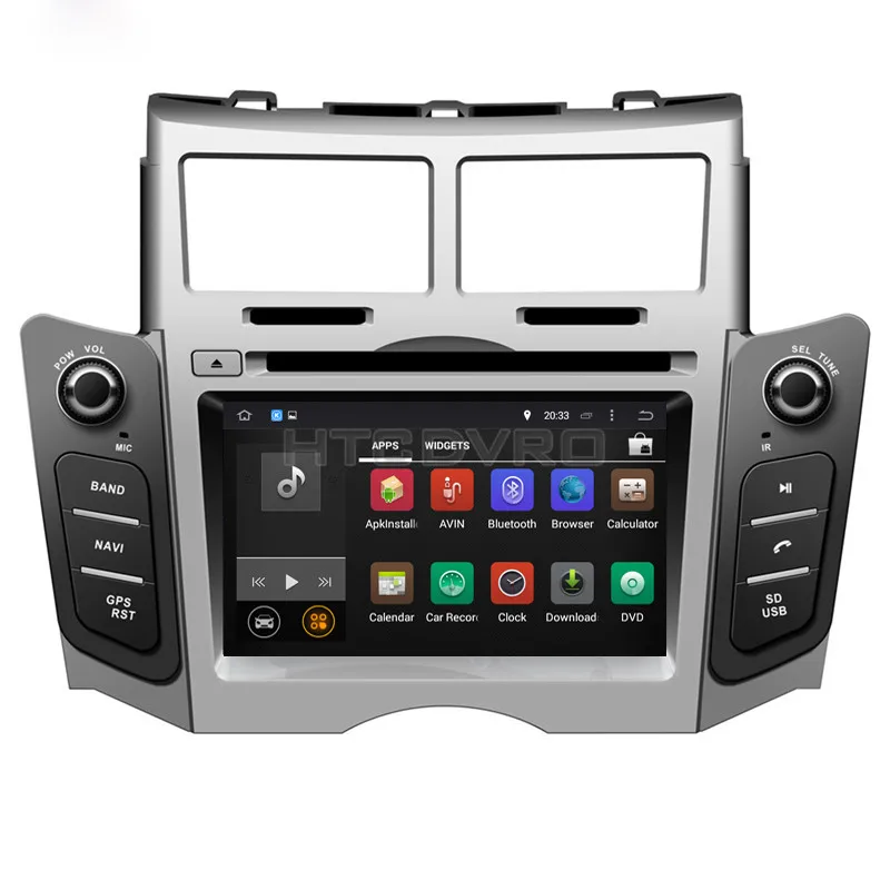 Flash Deal YMODVHT 6.2inch 4G Octa Core Android 9.0 7.1 Car DVD GPS for Toyota Yaris 2005-2007 2008 2009 2010 2011Black/Silver Radio Stereo 13