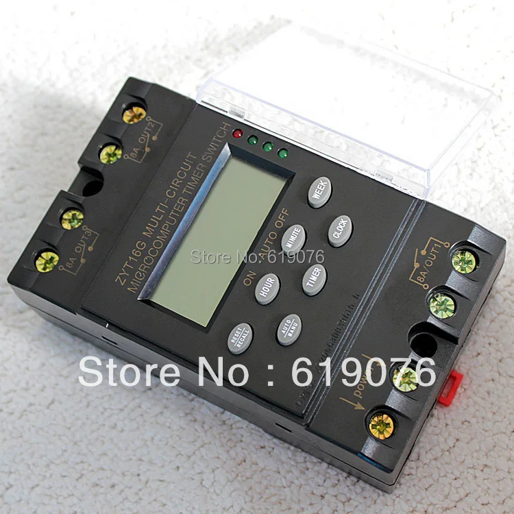 Din Rail Digital Programmable Timer Switch ZYT16G 110VAC