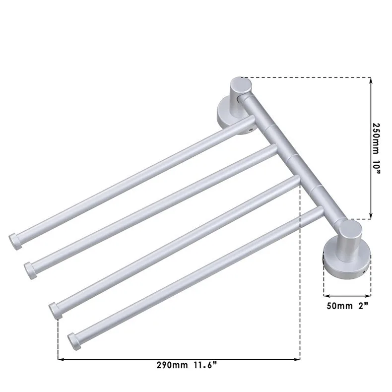 4 стержня Штанга Для Полотенец вращающийся, космос, Алюминий вешалка для полотенец полка, туалетный, мода, кухонное полотенце бары стойка с настенным креплением