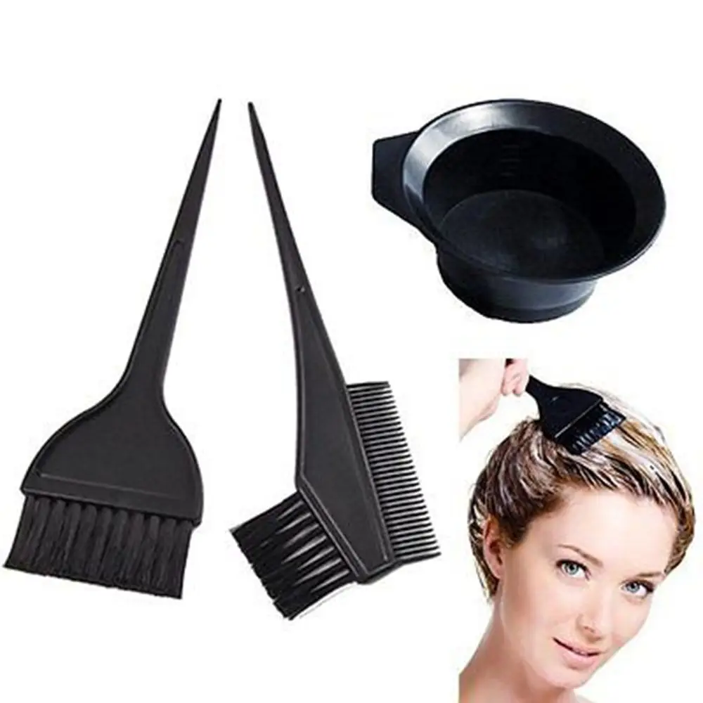 

4 Pcs New Hair Color Tools Hairdressing Coloring Brushes Bowl Combo Salon Hair Color Dye Tint DIY Tool Set Kit Styling Tools