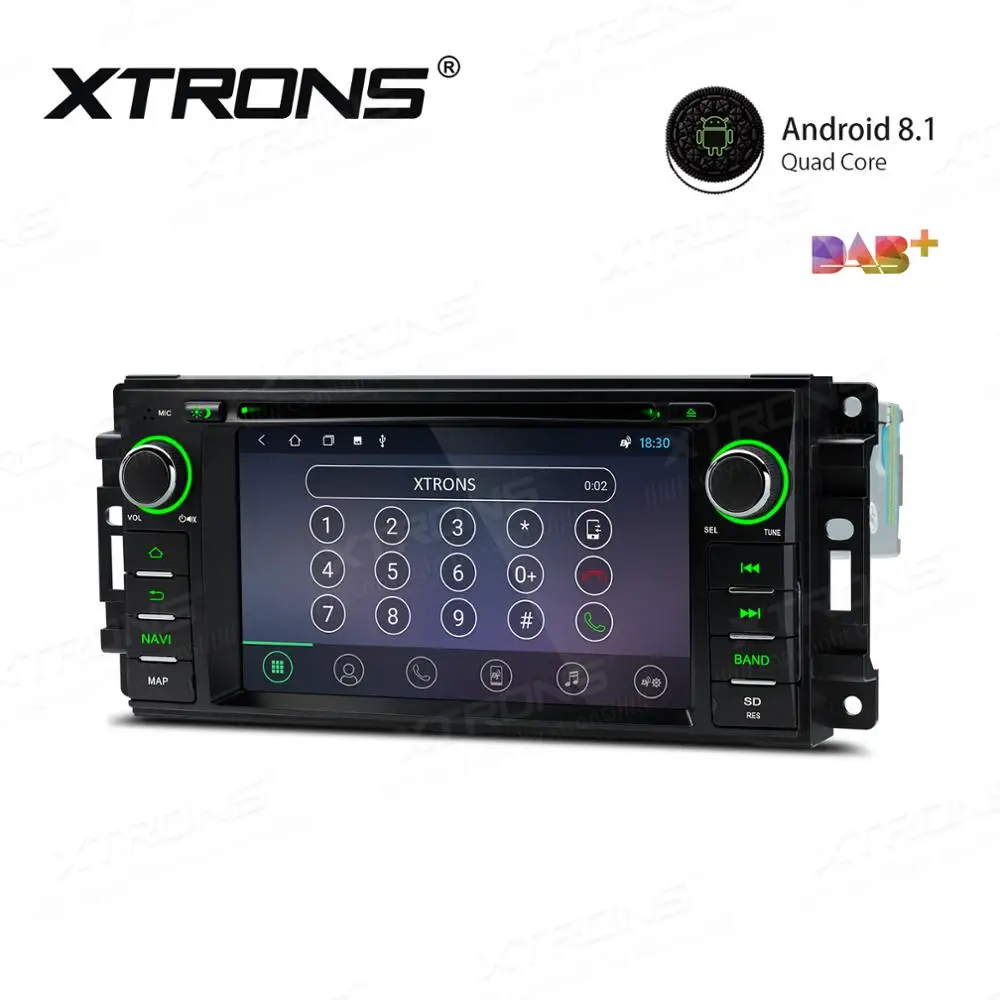 Best XTRONS 6.2" Android 8.1 Car Radio DVD Player RCA GPS Navigation for JEEP Commander Grand Cherokee DODGE Caliber Chrysler 2