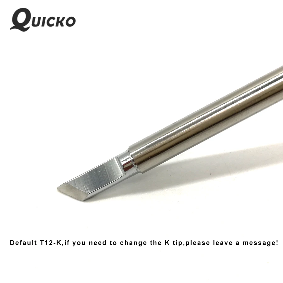 QUICKO Новый OLED T12 Цифровой паяльник регулятор температуры 108 ВТ с европейской