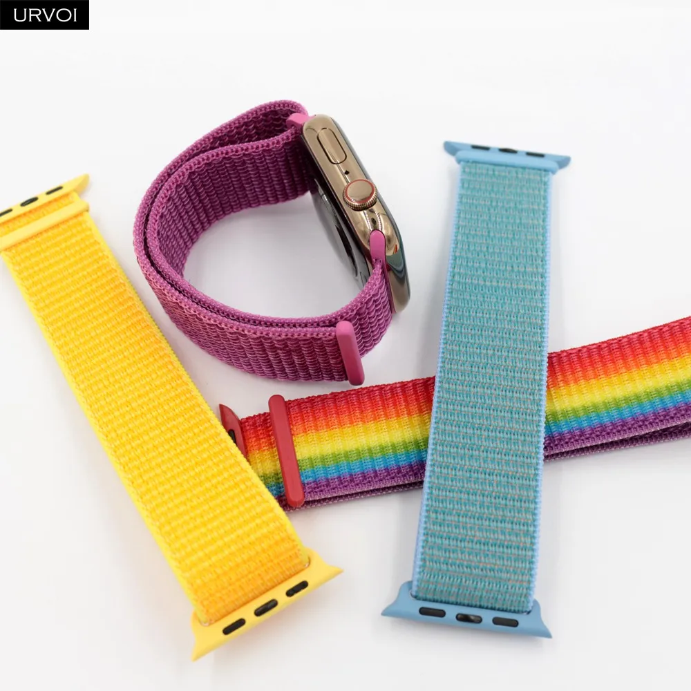 URVOI Спортивная петля для apple watch серия 4321 ремешок iwatch двухслойный