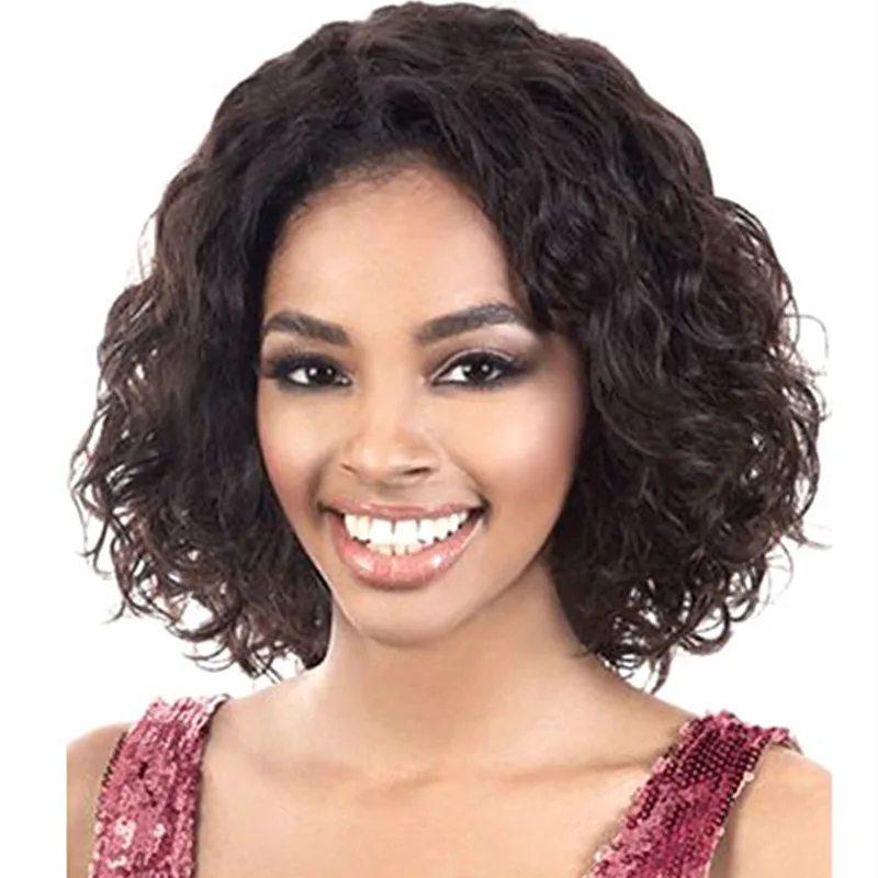 Full Shine Water Wave Lace Frontal Wig Human Hair Front Lace Wig For