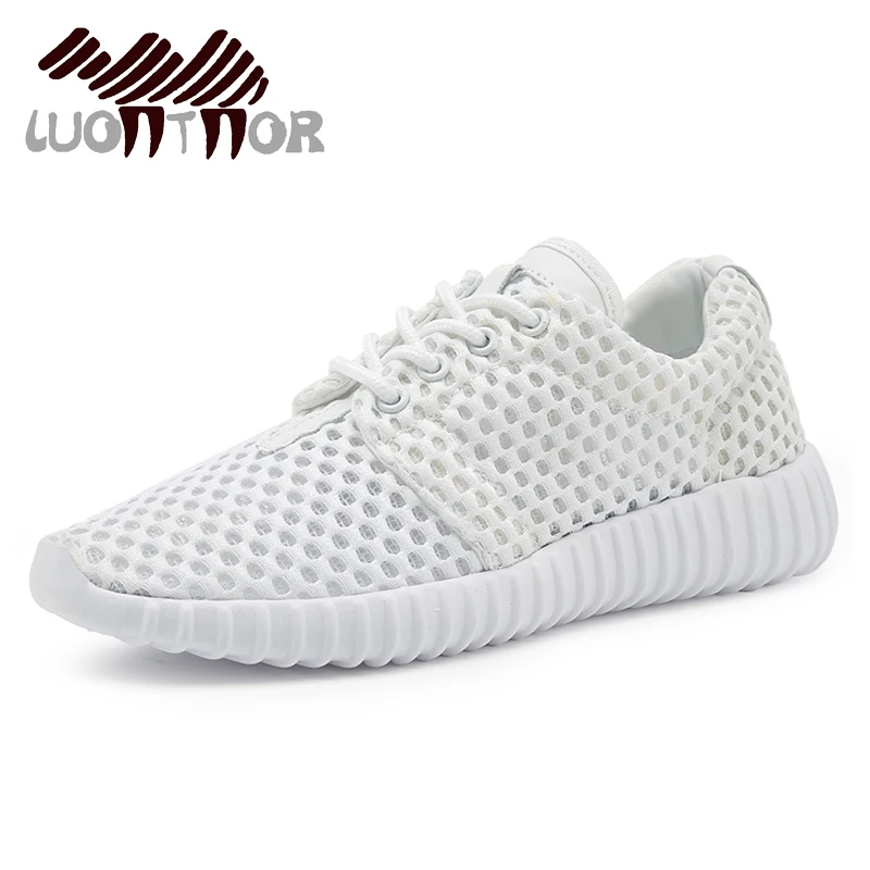 LUONTNOR White Sneakers Women Summer Mesh Running Shoes Breathable Cheap Female Shoes Sports ...