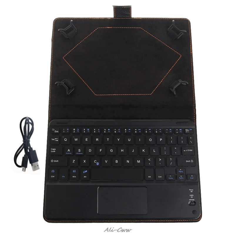 

Black Wireless Bluetooth Keyboard With Touchpad+PU Leather box for 8 to 8.9 Inch Tablet PC