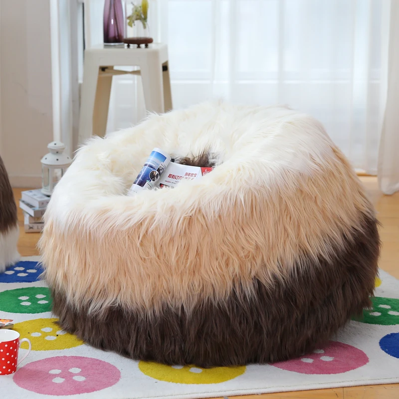

15%Creative ancient animal husbandry plush lazy sofa warm single home Bean bag sofa computer sofa chair Floor game chair