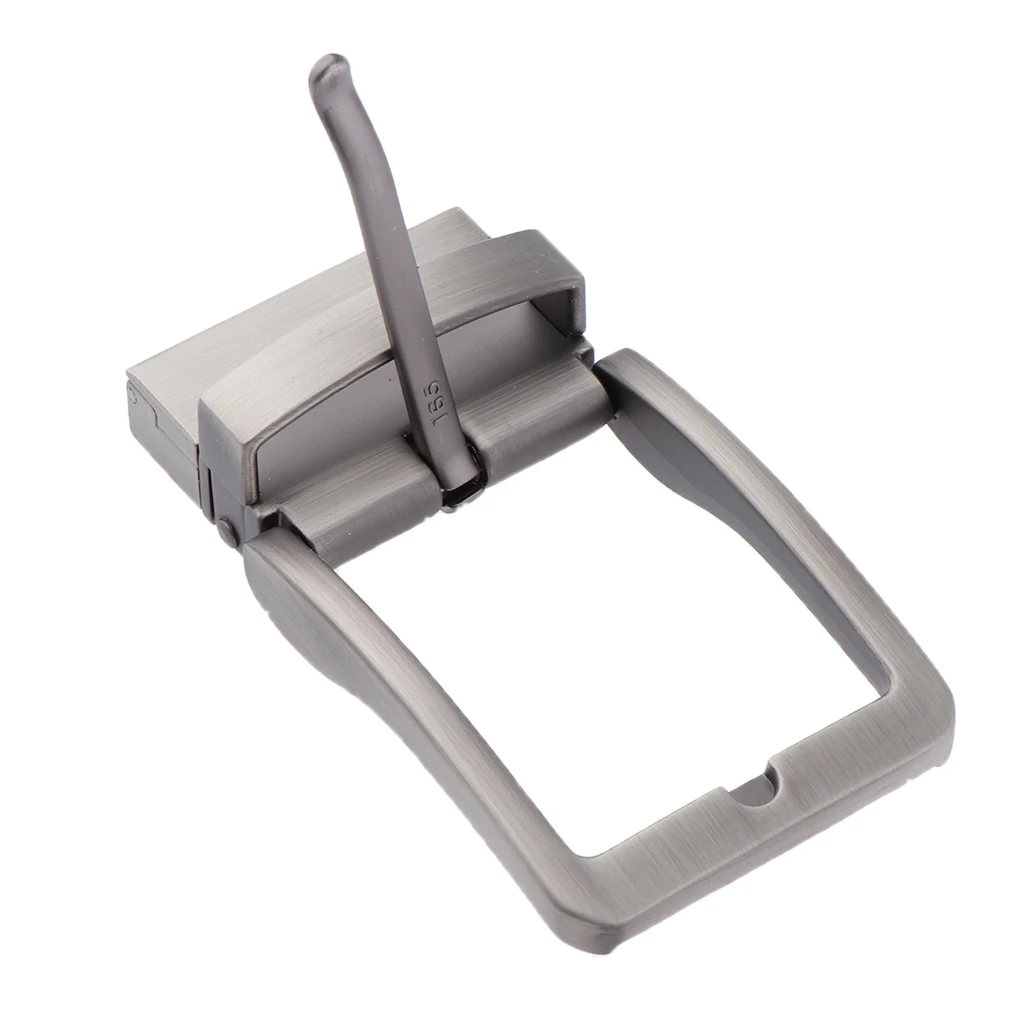 2Pcs Alloy Reversible Belt Buckle Single Prong Rectangular Pin Belt Buckle