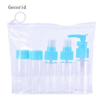 

7Pcs/set Travel Spray Bottle Cosmetic Packaging Empty Cosmetic Containers Essential Oil Bottles Flip-cap Pump Plastic Bottle