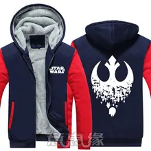 Новые зимние куртки и пальто с капюшоном в стиле «Звездные войны», мужские толстовки на застежке