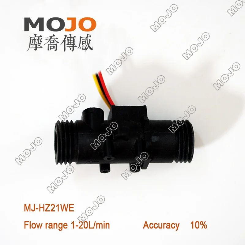 

2019 Hall flow sensor MJ-HZ21WE Flow range:1-20L/min Diameter :G1/2" plastics meter Intelligent water dispenser Free shipping