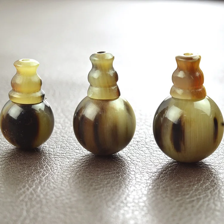 Аутентичные бусины Ox Horn с тремя звеньями и головой Будды аксессуары сделай сам