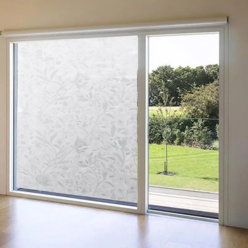 

Frosted Window Film Self Adhesive Decorative Home Privacy Cover Glass Etched Opaque Explosion-Proof Privacy Sticker Wall Decals