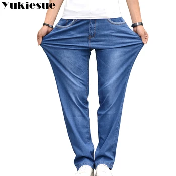 

Vintage jeans men casual denim Men's jeans Business Casual Stretch loose Jeans Classic Trousers Denim Pants mail large size