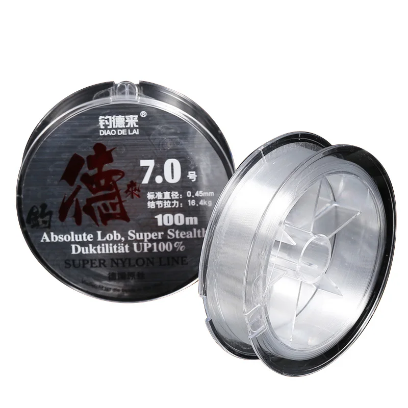 

Super Strong Nylon 100m Fishing Lines Cord Durable Strong 2-8 Fishing Line Accessory tool Line Rope Multifilament Japan 18.4LB