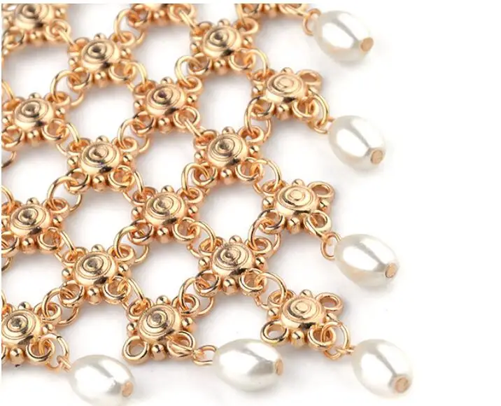 1 шт европейских и американских трансграничной jewelry Винтаж этнической ветер пляжный ножной браслет с жемчугом ручной работы кисточкой браслет H0047