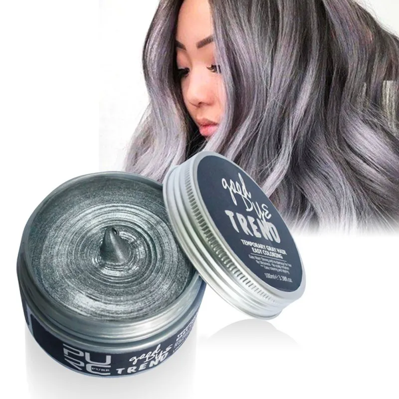 Hair Color Wax Dye one time Molding Paste Seven Colors Available