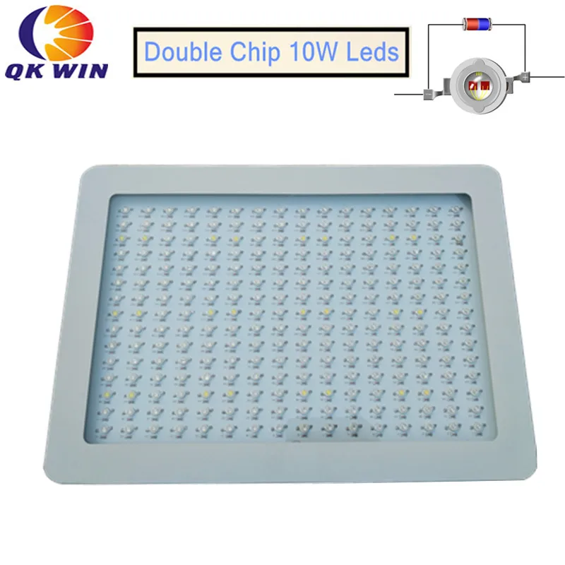 Qkwin 2400W LED Grow Light 240x10w double chip 380W True Power Full ...